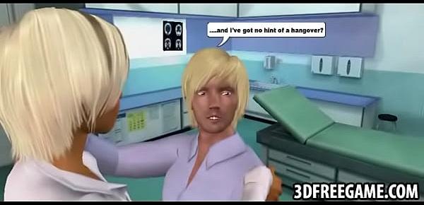  Some 3D gameplay with a sexy big tit blonde babe